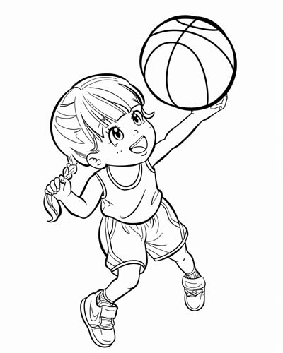 Blocking the shot coloring page