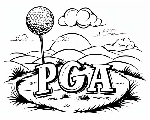 graffiti word art of the pga