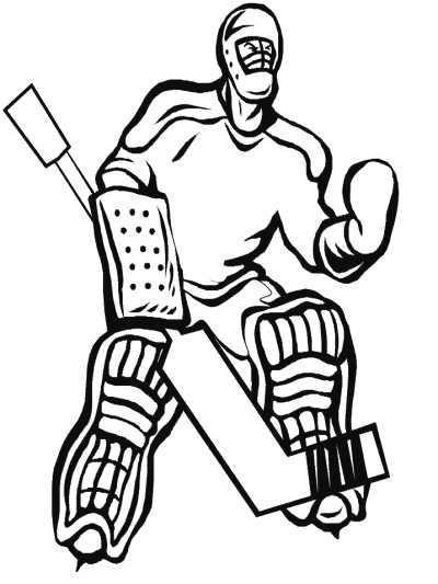 goalie coloring page