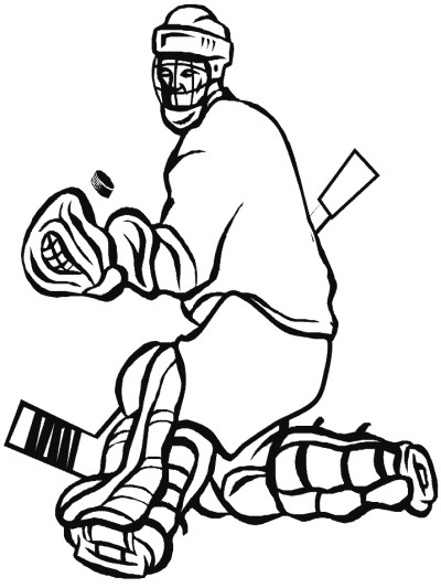 goalie coloring page