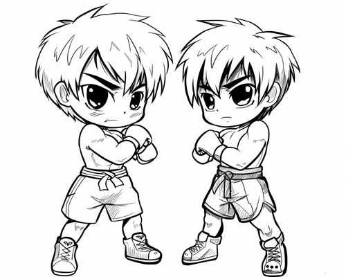 MMA coloring pages