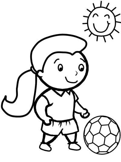 Soccer coloring pages