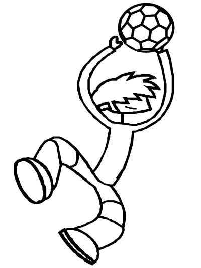 Soccer coloring pages