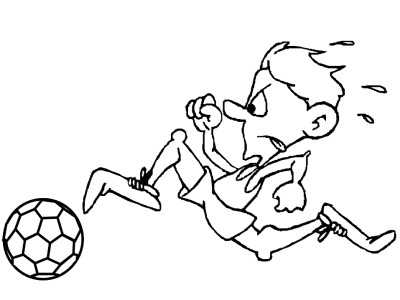 Soccer coloring pages