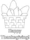Thanksgiving corn coloring page