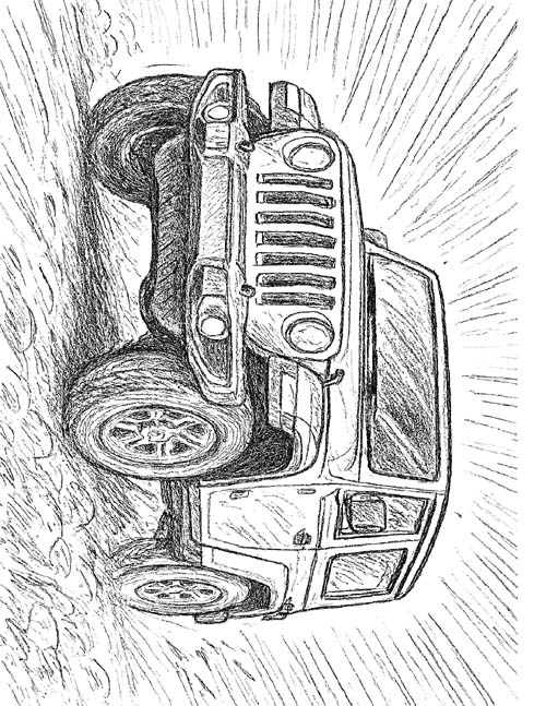 Jeep Wrangler coloring page