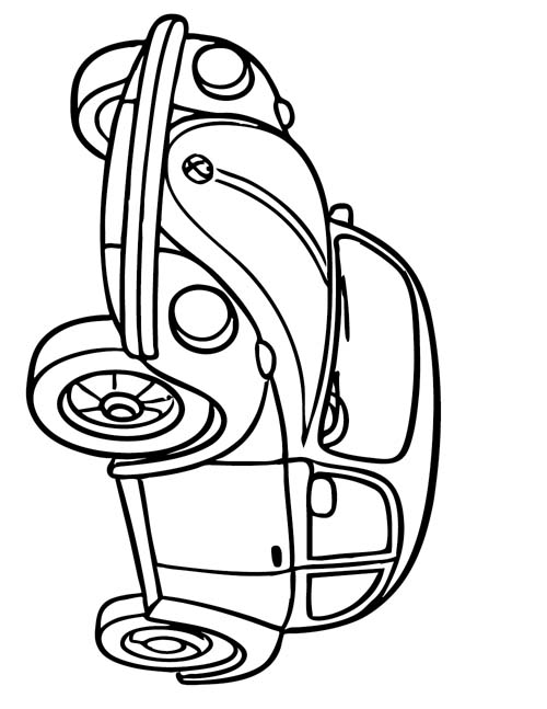 Volkswagen Beetle coloring page