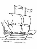 Columbus Day coloring page