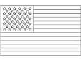 American flag coloring page