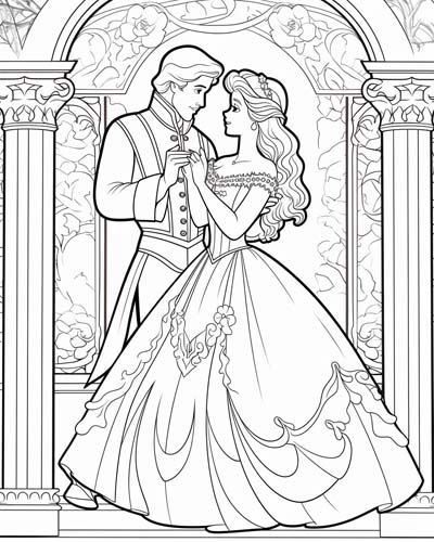 Fairy tale prince and princess