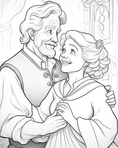 Baucis and Philemon coloring page