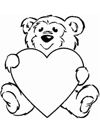Valentine's Day coloring page