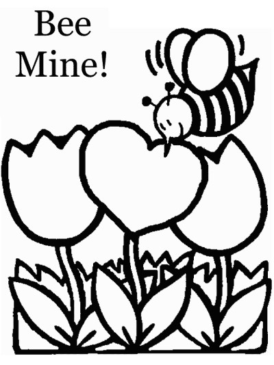 Valentine's Day coloring page