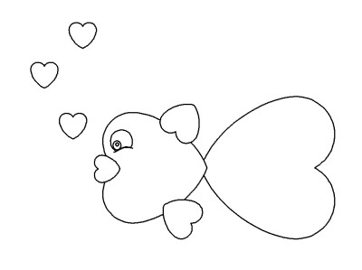 valentine's day coloring page