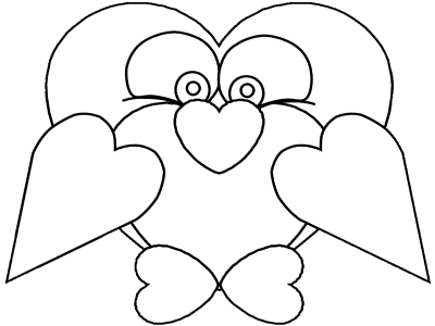 penguin coloring page