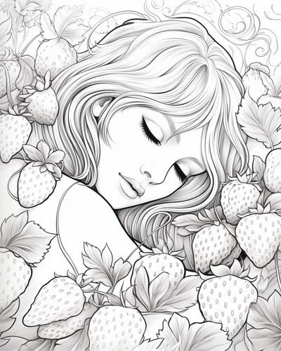 Sleeping in the strawberry patch