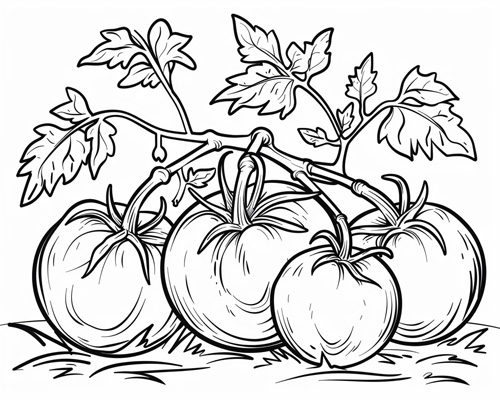 Tomato Coloring Pages Tomato Coloring Pages