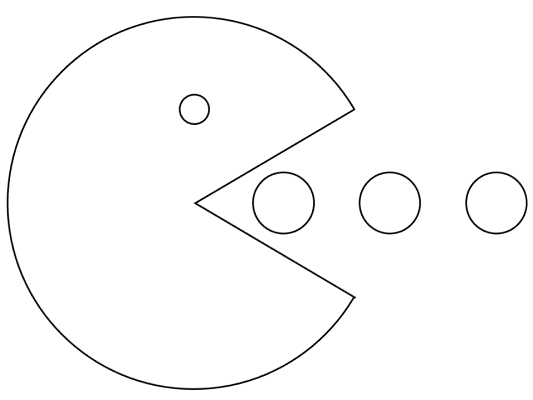 pacman coloring page