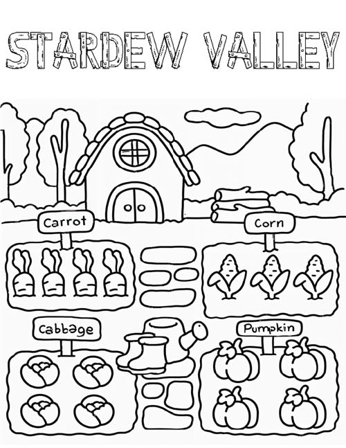 stardew valley coloring page