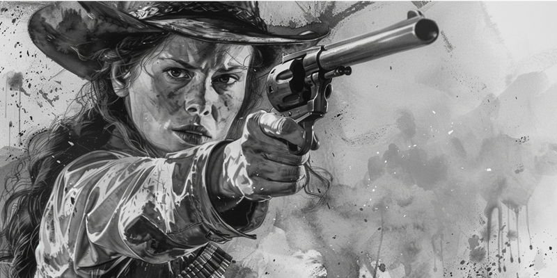 Annie Oakley digital art