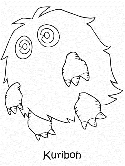 Yu-Gi-Oh coloring page: Kuribon
