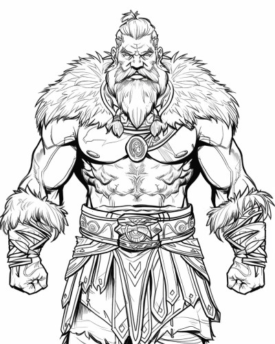 berserker coloring page