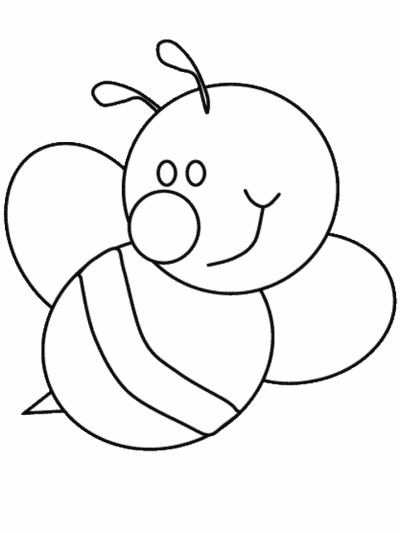 bee coloring page
