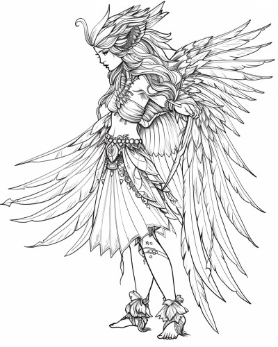 Australian parrot spirit coloring page