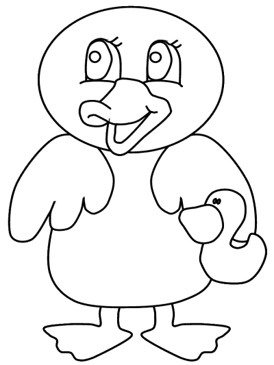 duck coloring pages