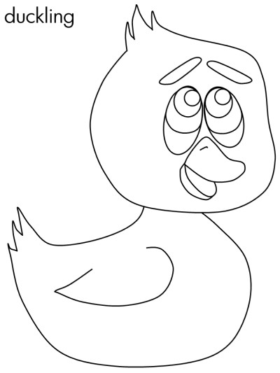 duckling coloring page