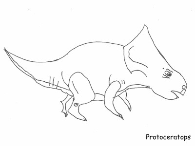 dinosaur Protoceratops coloring page