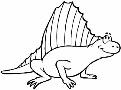 dimetrodon coloring pages