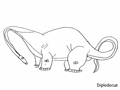 dinosaur diplodocus coloring page