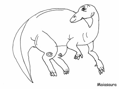 Maiasaura coloring page