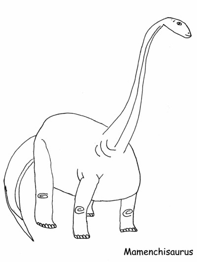 Mamenchisaurus coloring page