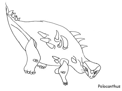 Polacanthus Dinosaur Coloring Page