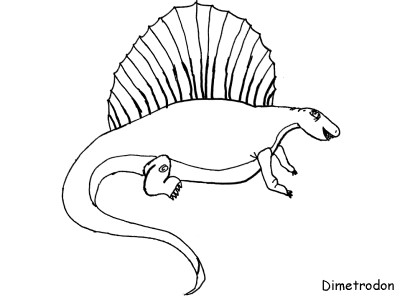 Dimetrodon Coloring Page