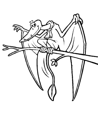 pterodactyl coloring page