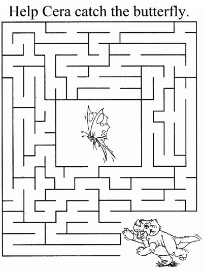 Land before time coloring page
