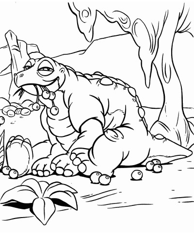 Land before time coloring page