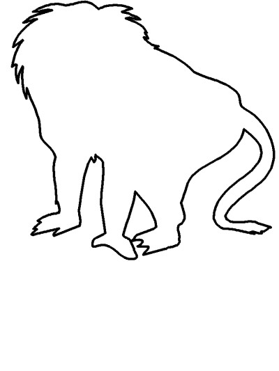 monkey coloring page