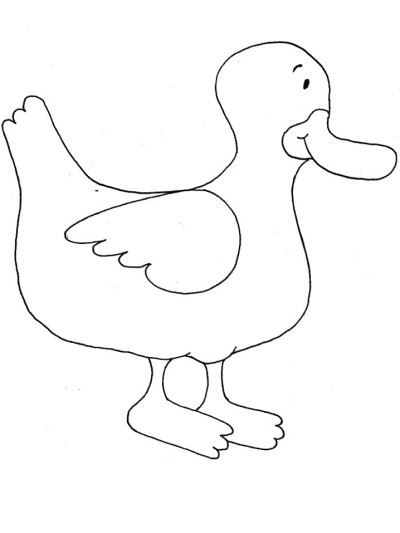 duck coloring page