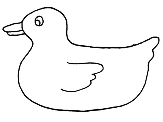 duck coloring page