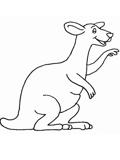 kangaroo coloring pages