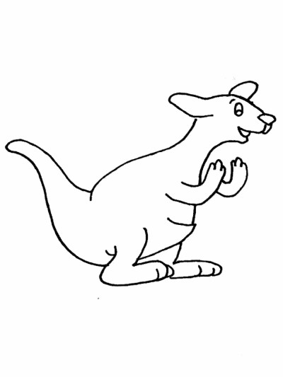 kangaroo coloring pages