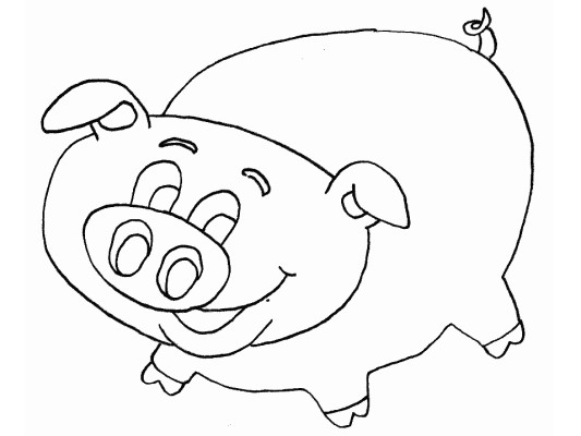 pig coloring page