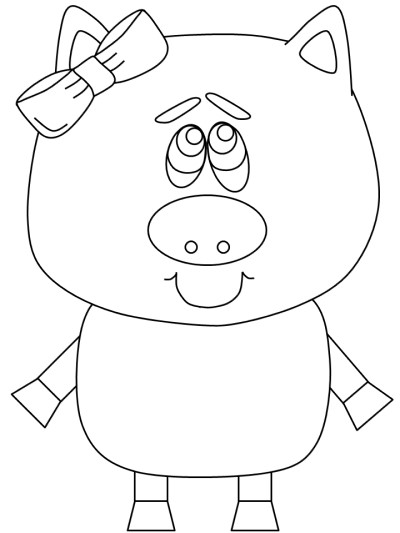 pig coloring page