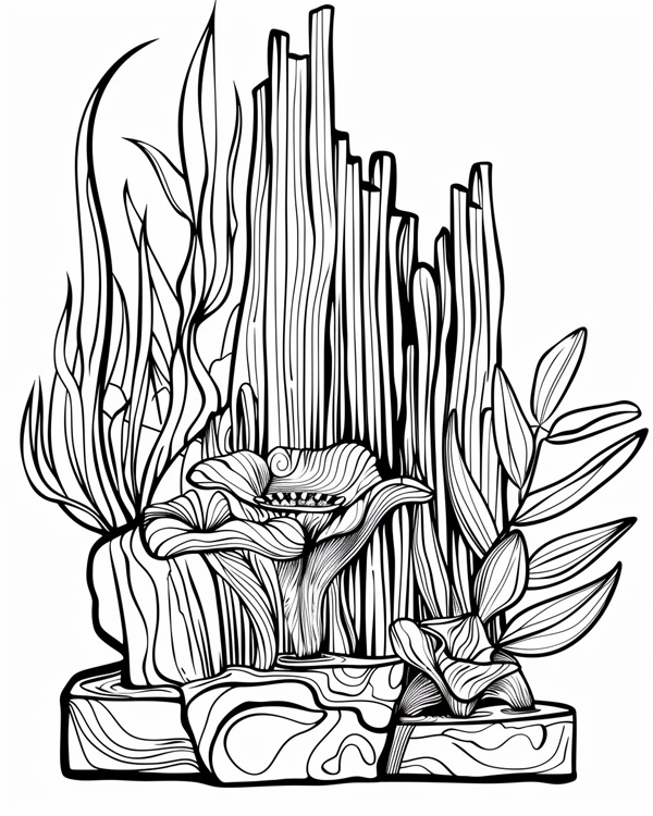 abstract coloring pages - creation day 3