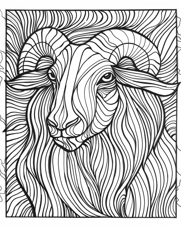 abstract coloring pages - creation day 6