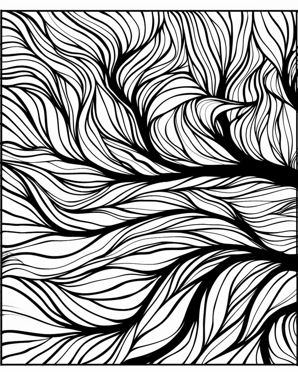 abstract coloring pages - creation day 7